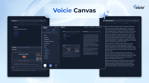 Voicie Canvas - an infinite online whiteboard with AI agents, terminals and files from your drive