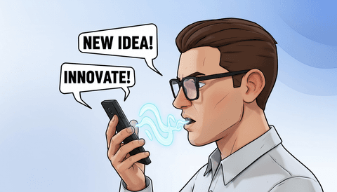 Szybkie notatki głosowe z transkrypcją